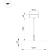 Подвесная люстра Arlight SP-Elegant-R500-37W Warm3000 033922(1) - Превью изображения №2 — Интернет-магазин Time-Shop