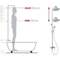 Душевая система  Ferro Fiesta Chrom NP79BFI13U - Превью изображения №3 — Интернет-магазин Time-Shop