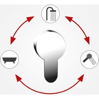 Душевая система  Ferro Fiesta Chrom NP79BFI13U - Превью изображения №6 — Интернет-магазин Time-Shop