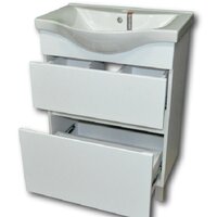  Гамма Тумба с умывальником Р25оФ8-У65 Альбатрос-10065 (белый) - Превью изображения №2 — Интернет-магазин Time-Shop