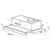 Кухонная вытяжка HOMSair Flat 60 (нержавеющая сталь) - Превью изображения №2 — Интернет-магазин Time-Shop