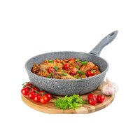 Сковорода Elan Gallery Гармония вкуса 120575 (серый мрамор) - Превью изображения №2 — Интернет-магазин Time-Shop