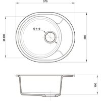 Кухонная мойка Reflexion Allonge RF0658WH - Превью изображения №7 — Интернет-магазин Time-Shop
