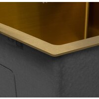 Кухонная мойка ARFEKA Eco AR 500*500 Golden PVD Nano - Превью изображения №9 — Интернет-магазин Time-Shop