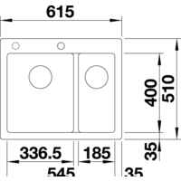 Кухонная мойка Blanco Pleon 6 Split 525955 (черный) - Превью изображения №4 — Интернет-магазин Time-Shop