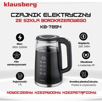 Электрический чайник Klausberg KB-7894 - Превью изображения №6 — Интернет-магазин Time-Shop