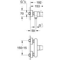 Смеситель Grohe Eurosmart Cosmopolitan 32837000 - Превью изображения №2 — Интернет-магазин Time-Shop