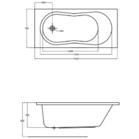 Ванна Cersanit Nike 150x70 (с ножками) - Превью изображения №3 — Интернет-магазин Time-Shop