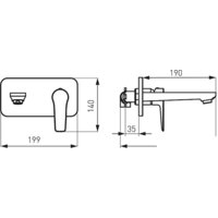 Смеситель Ferro Adore BDR3PA - Превью изображения №2 — Интернет-магазин Time-Shop