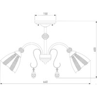 Припотолочная люстра Евросвет 30155/5 (античная бронза) - Превью изображения №4 — Интернет-магазин Time-Shop