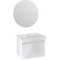  Runo Тумба с умывальником Модена 75 + Оскар 75 (подвесная, белый) - Превью изображения №10 — Интернет-магазин Time-Shop