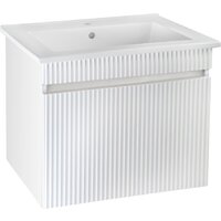  Runo Тумба с умывальником Модена 75 + Оскар 75 (подвесная, белый) - Превью изображения №4 — Интернет-магазин Time-Shop