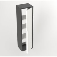  Дабер Шкаф-полупенал 015 СТ15.0.0.20Б (белый древесный/серый/ручка белый) - Превью изображения №3 — Интернет-магазин Time-Shop