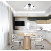 Припотолочная люстра Евросвет 30145/6 (Chrome/Wenge) - Превью изображения №5 — Интернет-магазин Time-Shop