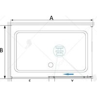 Душевой уголок RGW SV-42 (SV-12 + Z-050-2) 32324294-011 140x90 (хром/прозрачное стекло) - Превью изображения №3 — Интернет-магазин Time-Shop