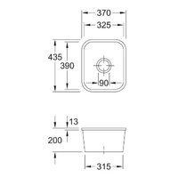Кухонная мойка Villeroy & Boch Cisterna 45 670402R1 - Превью изображения №2 — Интернет-магазин Time-Shop