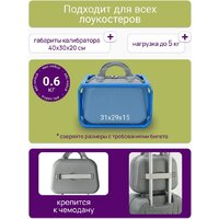 Чемодан-спиннер Homa С бьютикейсом 2CHMD-S-GR (серый, S) - Превью изображения №11 — Интернет-магазин Time-Shop