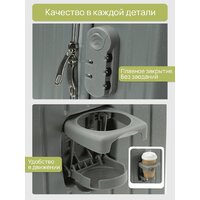 Чемодан-спиннер Homa С бьютикейсом 2CHMD-S-GR (серый, S) - Превью изображения №7 — Интернет-магазин Time-Shop