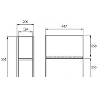  Cersanit Модуль для тумбы Moduo 20 MD-MOD20-SZ - Превью изображения №3 — Интернет-магазин Time-Shop