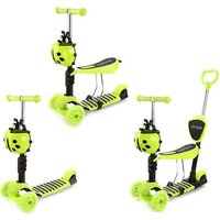 Трехколесный самокат Moby Kids Божья коровка 3 в 1 641274 (зеленый) - Превью изображения №2 — Интернет-магазин Time-Shop