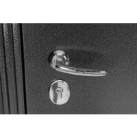 Металлическая дверь Guard MG60 МДФ 87х205 правая (черное серебро/белый ясень) - Превью изображения №8 — Интернет-магазин Time-Shop