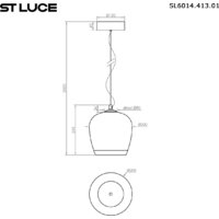 Припотолочная люстра ST Luce SL6014.423.01 - Превью изображения №6 — Интернет-магазин Time-Shop