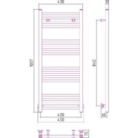 Полотенцесушитель Сунержа Модус 1000x400 00-0250-1040 - Превью изображения №3 — Интернет-магазин Time-Shop