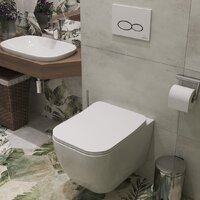 Унитаз подвесной Roxen Cube Bidet 530135-01X Rimless Soft Close с функцией биде - Превью изображения №3 — Интернет-магазин Time-Shop