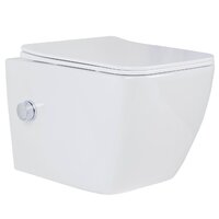 Унитаз подвесной Roxen Cube Bidet 530135-01X Rimless Soft Close с функцией биде - Превью изображения №8 — Интернет-магазин Time-Shop