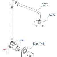 Душевая система  Wasserkraft A12777 - Превью изображения №5 — Интернет-магазин Time-Shop