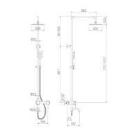 Душевая система  Ledeme L72401 - Превью изображения №2 — Интернет-магазин Time-Shop