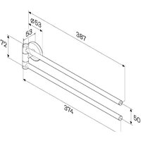 Держатель для полотенца AM.PM X-Joy A85A32622 - Превью изображения №8 — Интернет-магазин Time-Shop