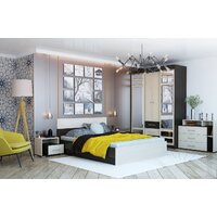 Кровать Горизонт Юнона 1.6м (венге/дуб) - Превью изображения №2 — Интернет-магазин Time-Shop