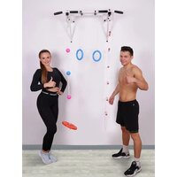 Турник Absolute Champion Оптимист АЧ 10045 (тарзанка, лестница, кольца, черный, черные ручки) - Превью изображения №4 — Интернет-магазин Time-Shop