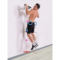 Турник Absolute Champion Оптимист АЧ 10045 (тарзанка, лестница, кольца, черный, черные ручки) - Превью изображения №2 — Интернет-магазин Time-Shop