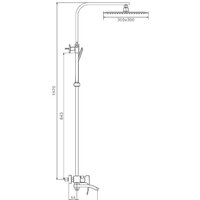 Душевая система  Gappo G2407-6 - Превью изображения №2 — Интернет-магазин Time-Shop