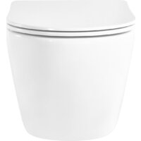 Унитаз подвесной Roxen Antares Tornado Long в комплекте с инсталляцией StounFix Dual Fresh 6 в 1 868411 (кнопка: белый глянцевая) - Превью изображения №7 — Интернет-магазин Time-Shop