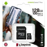 Карта памяти Kingston Canvas Select Plus microSDXC 128GB SDCS2/128GB (с адаптером) - Превью изображения №3 — Интернет-магазин Time-Shop