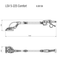 Шлифмашина для стен и потолков Metabo LSV 5-225 Comfort 600136000 - Превью изображения №6 — Интернет-магазин Time-Shop