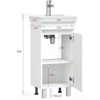  Onika Тумба под умывальник Милтон Квадро 40 104009 - Превью изображения №7 — Интернет-магазин Time-Shop