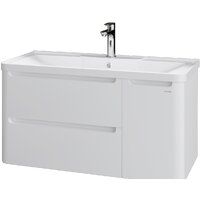 Grossman Тумба под умывальник Адель 100 см подвесная (белый)