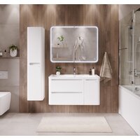  Grossman Тумба под умывальник Адель 100 см подвесная (белый) - Превью изображения №4 — Интернет-магазин Time-Shop