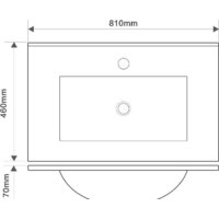  ЗОВ Тумба с умывальником Дион 80 D80LHO0M7015GKV5-OL80 (графит глянец/дуб) - Превью изображения №5 — Интернет-магазин Time-Shop