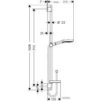 Душевой гарнитур  Hansgrohe Raindance Select S 120/Unica (26631400) - Превью изображения №2 — Интернет-магазин Time-Shop