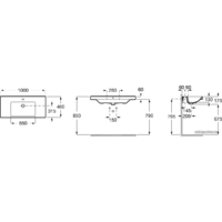 Умывальник Roca The Gap A3270MA000 - Превью изображения №2 — Интернет-магазин Time-Shop