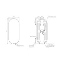  Cersanit Зеркало Eclipse Smart 50x122 64150 - Превью изображения №6 — Интернет-магазин Time-Shop
