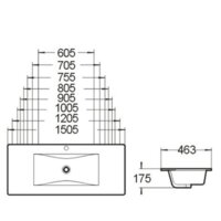 Умывальник SantiLine SL-2102 (100) - Превью изображения №2 — Интернет-магазин Time-Shop