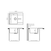Кухонная мойка Polygran Gals 620 (кремовый) - Превью изображения №5 — Интернет-магазин Time-Shop