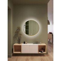 Зеркало с подсветкой  EMZE 70 LED.UV.70.70.AUR (золотой с УФ-окантовкой и подсветкой) - Превью изображения №10 — Интернет-магазин Time-Shop