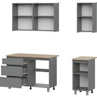 Готовая кухня Mio Tesoro Денвер 1.6м (графит серый/дуб сонома) - Превью изображения №6 — Интернет-магазин Time-Shop